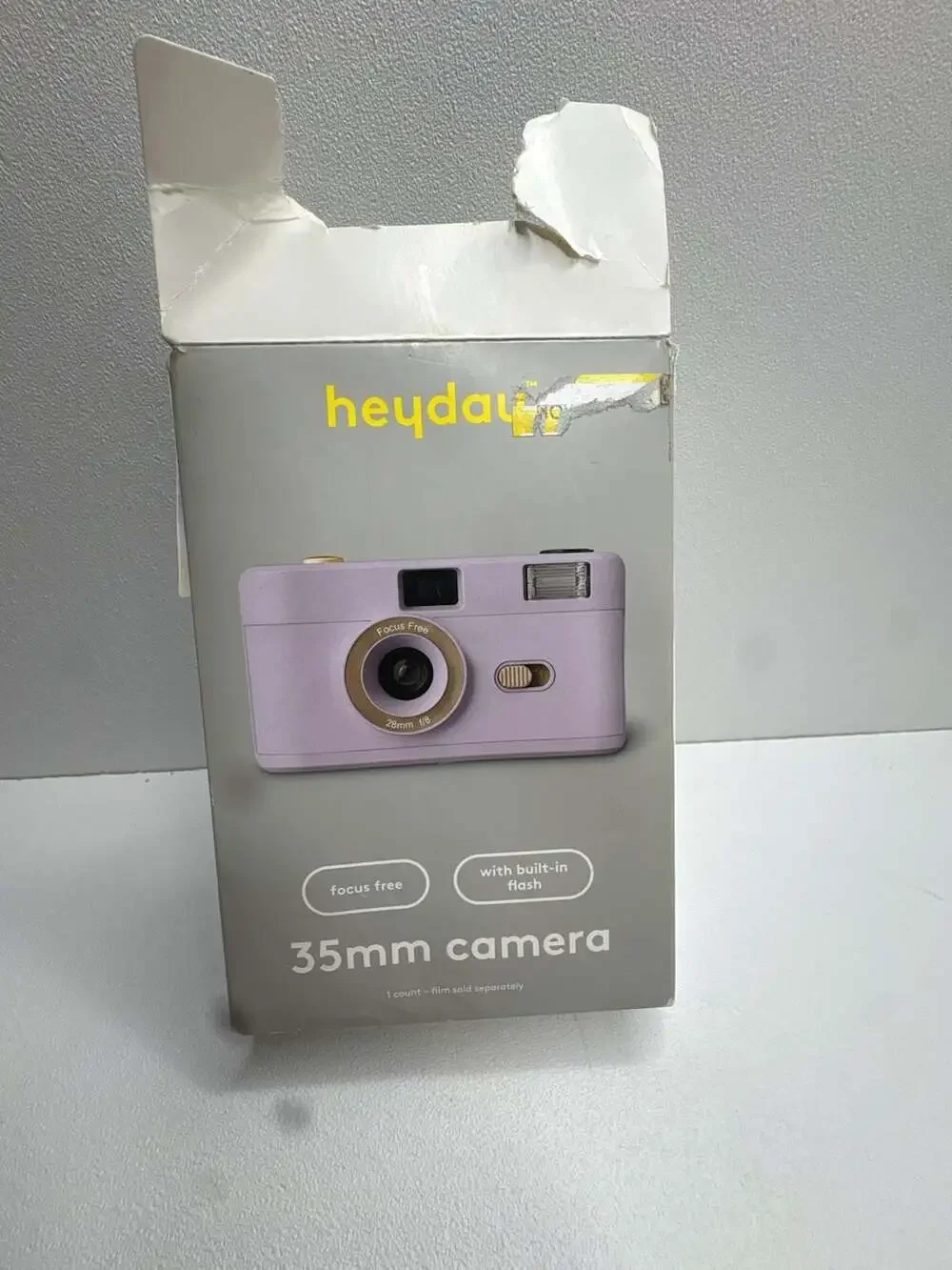 heyday 35mm Reusable Film Camera with Built-in Flash - Soft Purple